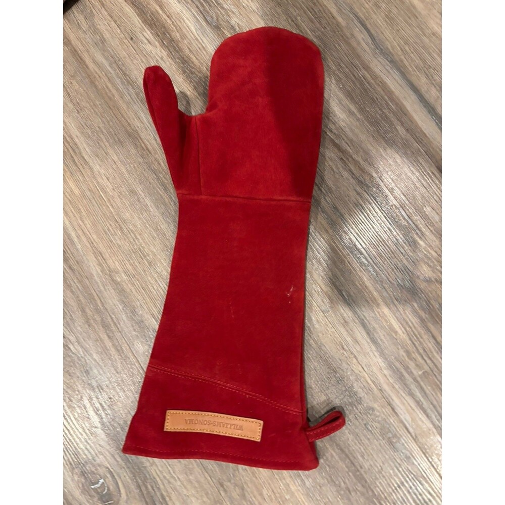 New Williams Sonoma Suede Grilling Mitt Outdoor Kitchen Collection